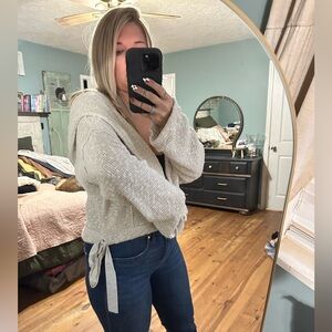 We the free tie side sweater